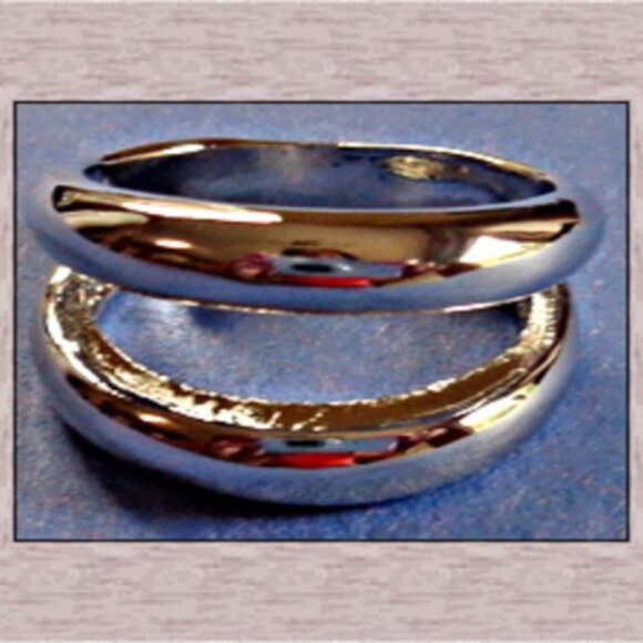 Jewelry - Size 7.5 Ring Silver Tone Biker Gothic Punk Rock Style